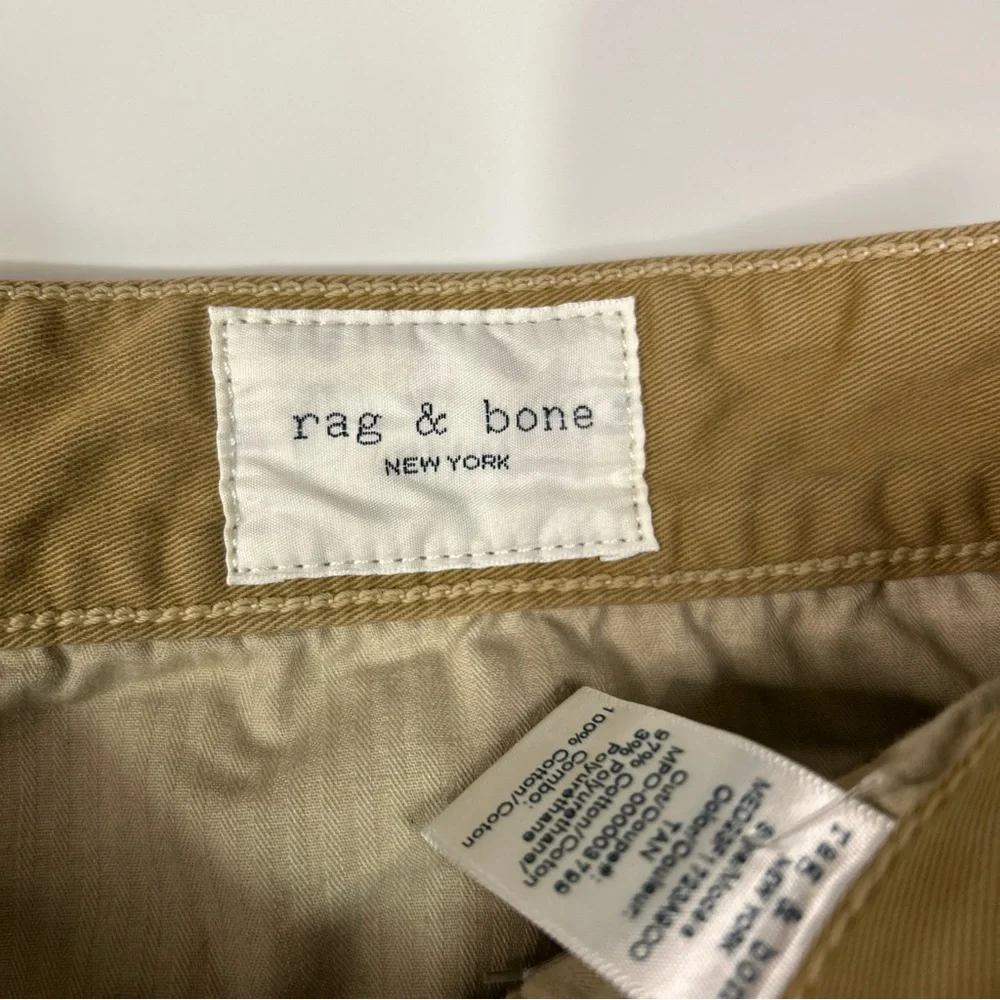 rag & bone Khaki Pants Men’s 32/32 100% Cotton Tan Business Casual Logo
